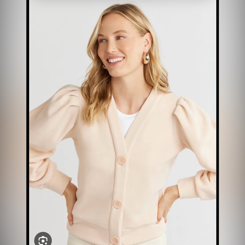 Dudley Stephens Kelly Puff Sleeve Cardigan